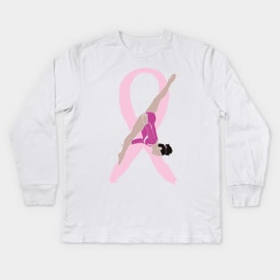 Breast Cancer Awareness: Laurie Hernandez 2 Kids Long Sleeve T-Shirt